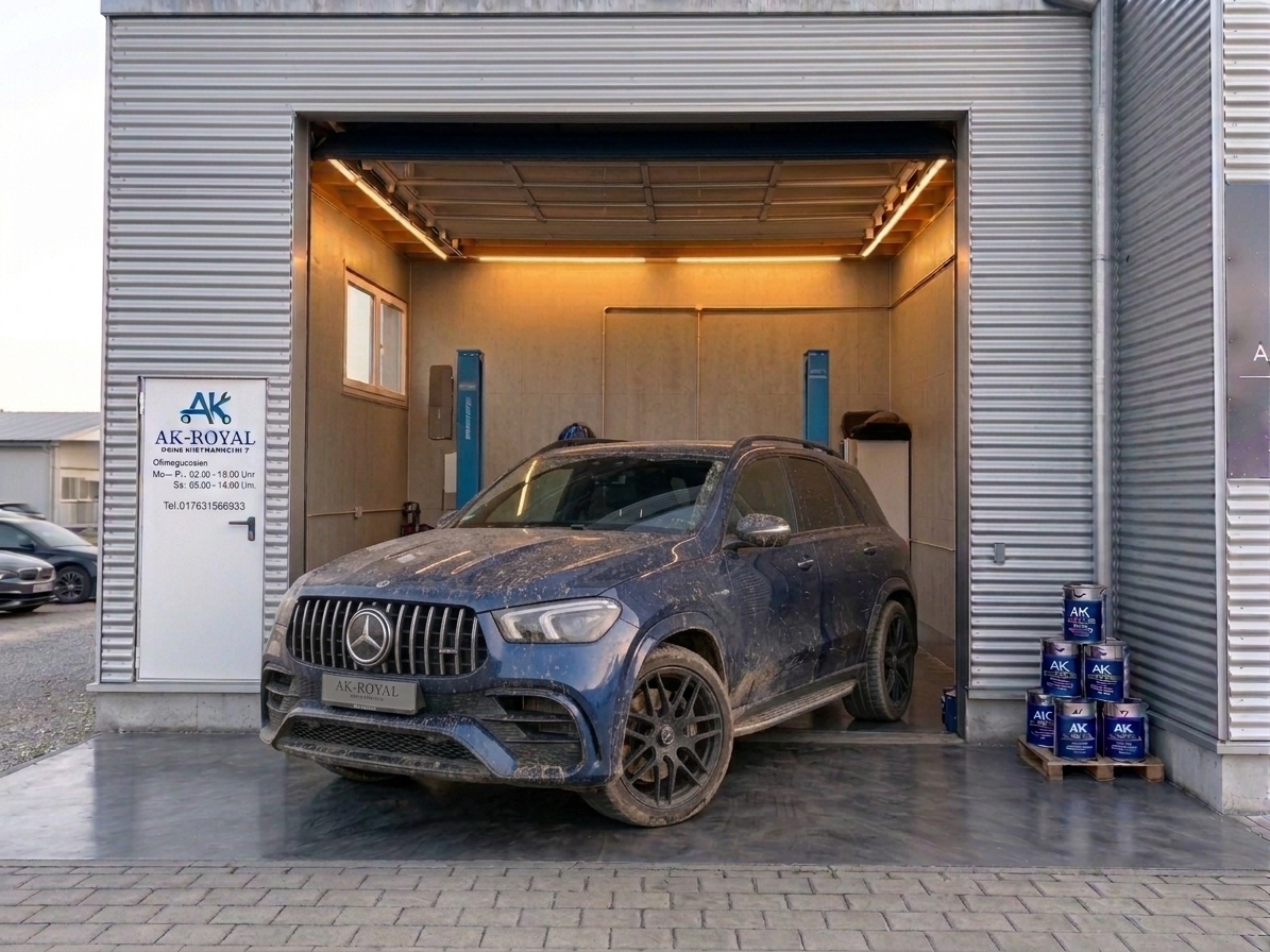 Fahrzeug vor der Aufbereitung – verschmutzter Lack